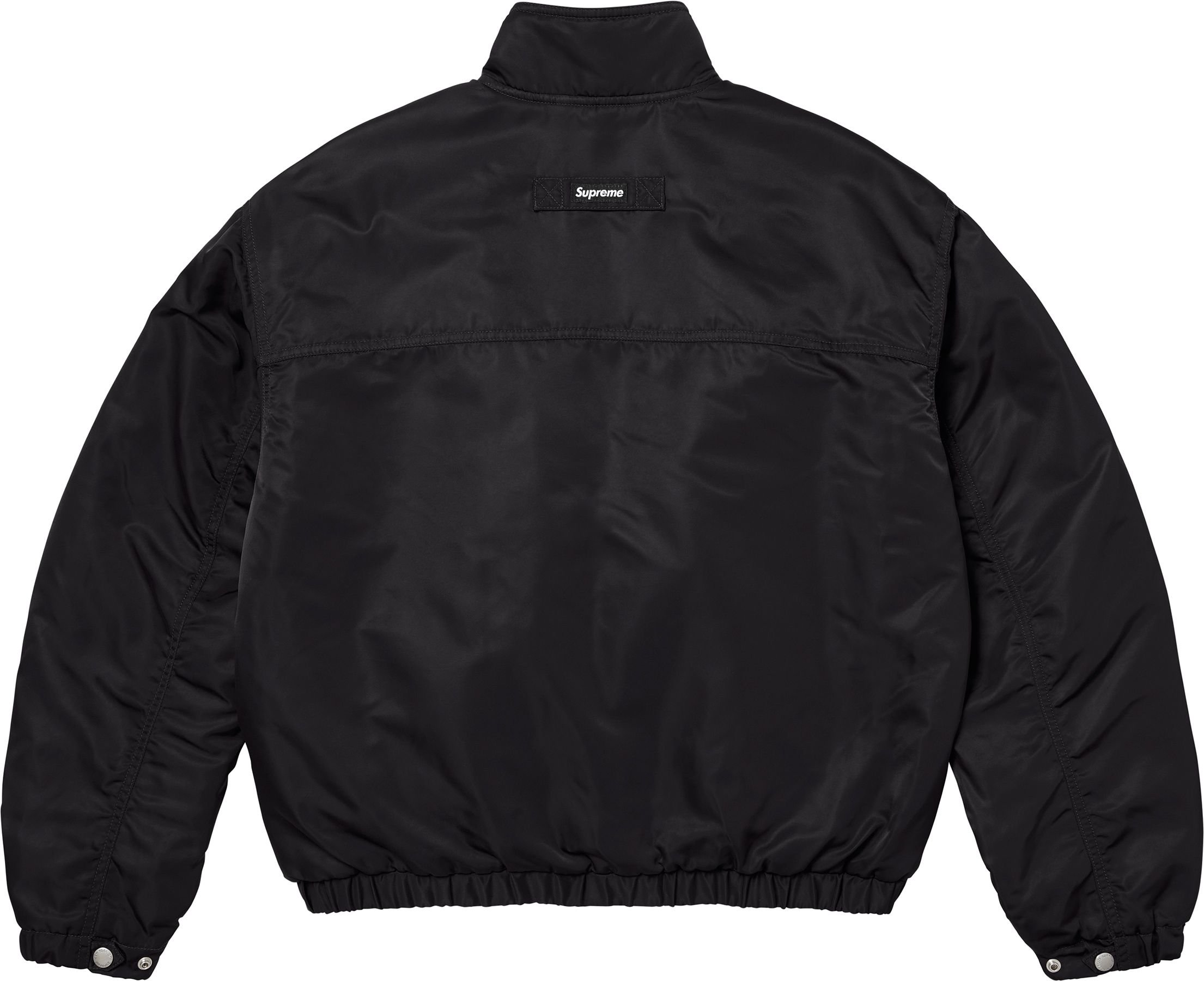 Stand Collar Lined Nylon Jacket view 8
